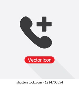 Add Phone Icon Vector Illustration Eps10