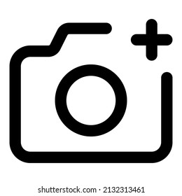 add photo icon with black color