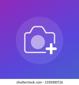 Add photo icon with camera