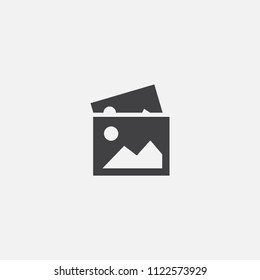 add photos base icon. Simple sign illustration. add photos symbol design from message series. Can be used for web, print and mobile
