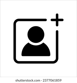 icono de añadir fotos. Ilustración de elemento simple. agregar diseño de símbolos de concepto de fotos en fondo blanco