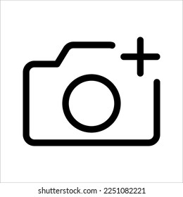 Add picture icon. Upload image. Digital photos. user interface element for app and web. vector illustration on white background