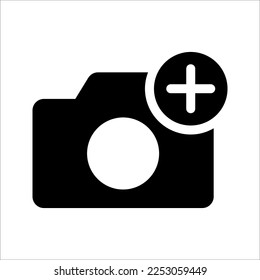 Add picture icon. Upload image. Digital photos. user interface element for app and web. vector illustration on white background