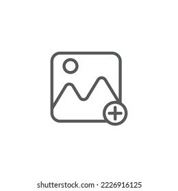add picture and photo icon