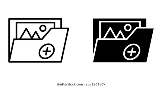 Add picture set icon in white background