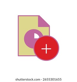 Agregar informe de gráfico circular en icono de relleno