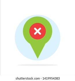 Add, Pin, Location, Map Abstract Circle Background Flat color Icon