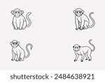 Add a playful touch to your creative projects with our charming "Monkey" graphics design file. This digital product features an adorable and detailed illustration of a monkey, perfect for a variety of
