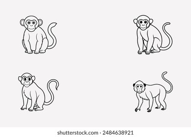 Add a playful touch to your creative projects with our charming "Monkey" graphics design file. This digital product features an adorable and detailed illustration of a monkey, perfect for a variety of