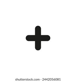 Add plus icon. Addition math sign. Medical health symbol