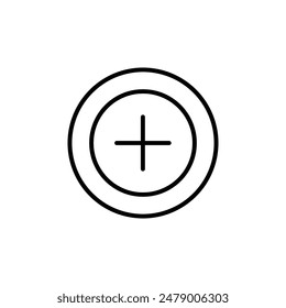 Add Plus Icon Ideal for User Interface and App Design