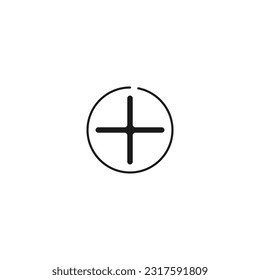 add or plus icon perfect illustration. for app UI, design element and tool design