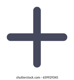 Add plus icon in trendy flat style isolated on white background symbol for your design logo  UI Vector illustration EPS10