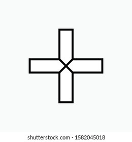 Add or Plus Icon - Vector, Sign and Symbol for Design, Presentation, Website or Apps Elements.