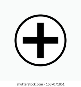 Add or Plus Icon - Vector, Sign and Symbol for Design, Presentation, Website or Apps Elements.