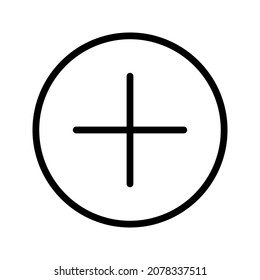 Add or Plus Sign Vector Design Icon. Suitable for UI and UX Design