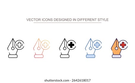 Add Point icon design with white background stock illustration
