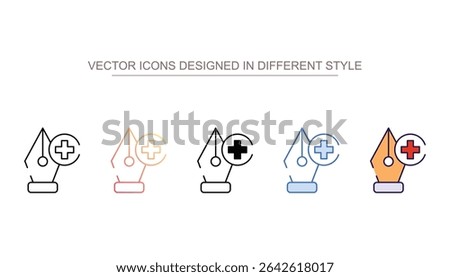 Add Point icon design with white background stock illustration