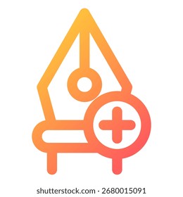 Symbol Punkt hinzufügen. Vektorgrafik.