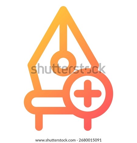 Add Point icon symbol. Vector illustration.