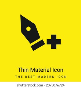 Icono de material amarillo brillante mínimo de punto