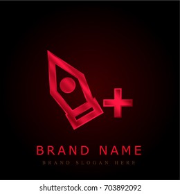 Add Point red chromium metallic logo
