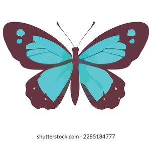 Add a pop of color to your project with this stunning colorful butterfly vector art. Perfect for nature-themed designs, coloring books, and more. High-quality and easily editable. Get yours now