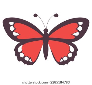 Add a pop of color to your project with this stunning colorful butterfly vector art. Perfect for nature-themed designs, coloring books, and more. High-quality and easily editable. Get yours now