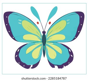 Add a pop of color to your project with this stunning colorful butterfly vector art. Perfect for nature-themed designs, coloring books, and more. High-quality and easily editable. Get yours now