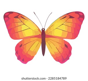 Add a pop of color to your project with this stunning colorful butterfly vector art. Perfect for nature-themed designs, coloring books, and more. High-quality and easily editable. Get yours now