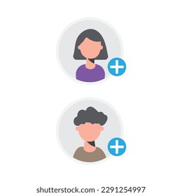 Add Profile Picture or Avatar Icon Vector Design.