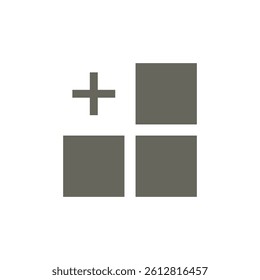 Add program icon simple vector perfect illustration on white backround