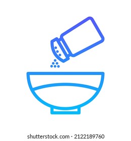 Add Salt Line Gradient Icon Design