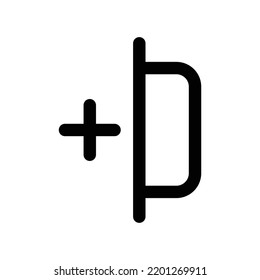 Add section bookmark icon in black outline style
