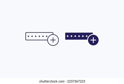 Add security password vector icon