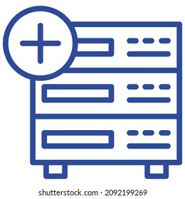 Add Server Isolated Vector Icon Which Can Easily Modify Or Edit

