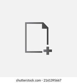 Add Sheet Icon for Office Website Vector Illustration