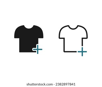 Add shirt clothes. Illustration vector