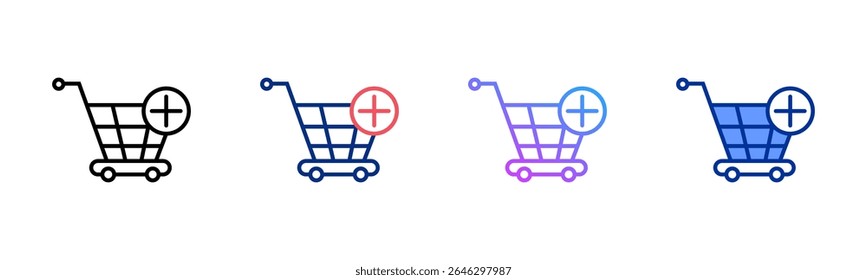 Add Shop icon sheet multiple style collection