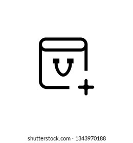 Add shopping bag icon
