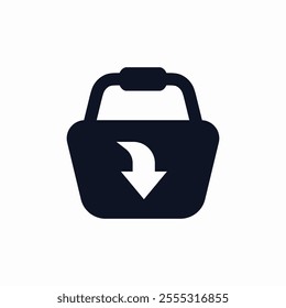 add to shopping basket product icon sign vector