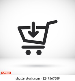  Add to Shopping Cart  icon. Vector  Eps 10 