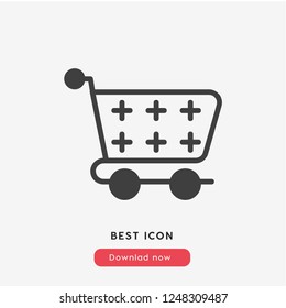 add to shopping cart icon vector