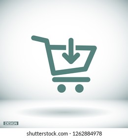  Add to Shopping Cart  icon. Vector  Eps 10 