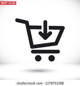  Add to Shopping Cart  icon. Vector  Eps 10 
