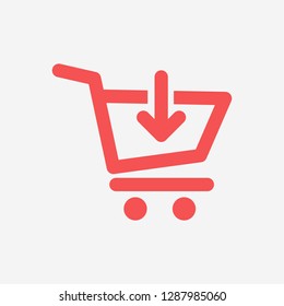  Add to Shopping Cart  icon. Vector  Eps 10 