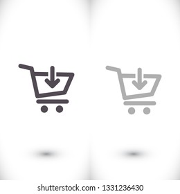  Add to Shopping Cart  icon. Vector  Eps 10 