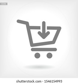 Add to Shopping Cart icon. Vector Eps 10 . Lorem Ipsum Flat Design