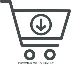 add shopping cart icon vector design