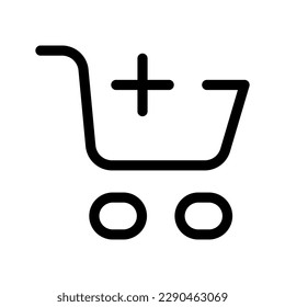 Add Shopping Cart Icon Vector Symbol Design Illustration